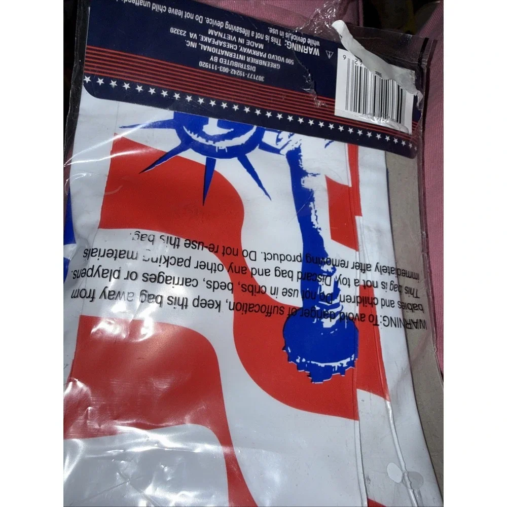 Patriotic Table Top Buffet Inflatable Cooler Red White Blue 19.5